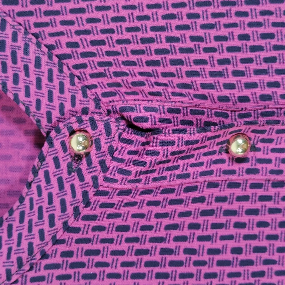Tory Burch Purple Midi Shirt Dress with Black Belt - Size XS - Picture 3 of 15